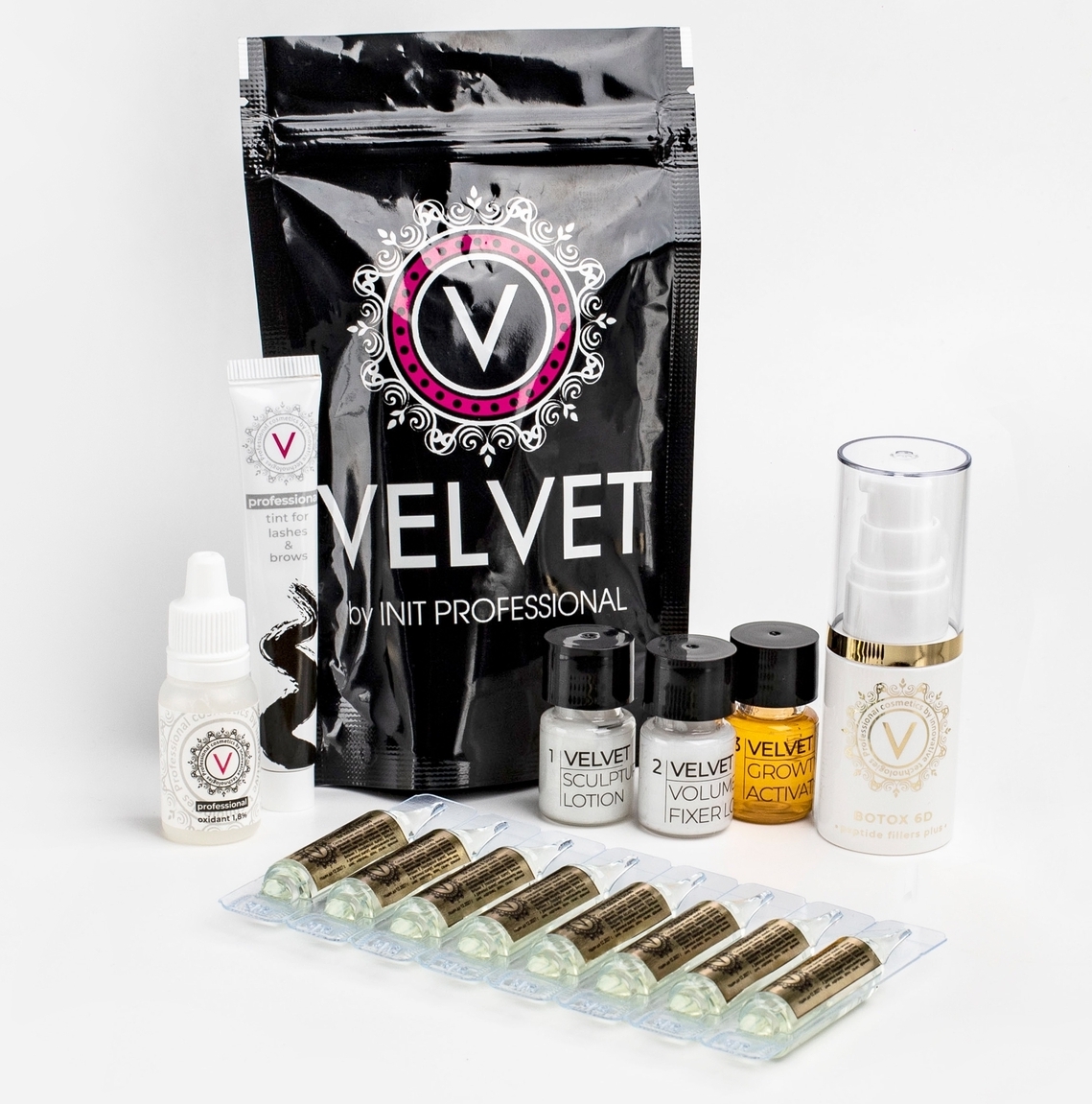 Набор Velvet l&b с ботоксом 6D для ламинирования ресниц и бровей