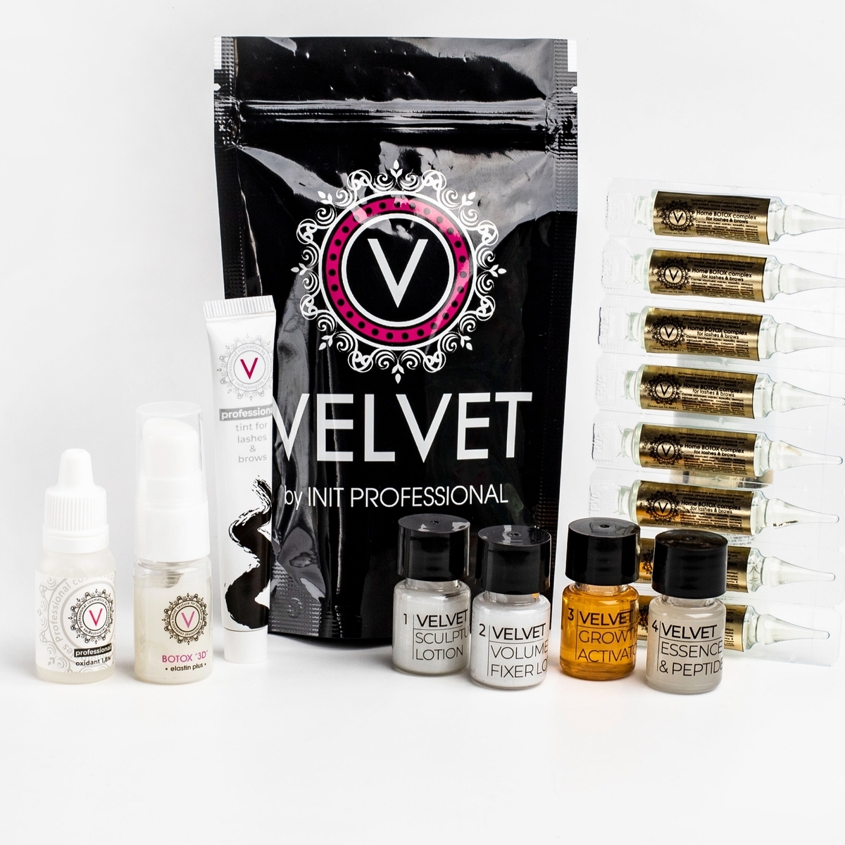 Набор Master Mini Velvet l&b Turbo для ламинирования ресниц и бровей