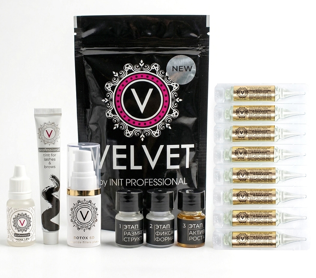 Набор Velvet l&b с ботоксом 6D для ламинирования ресниц и бровей